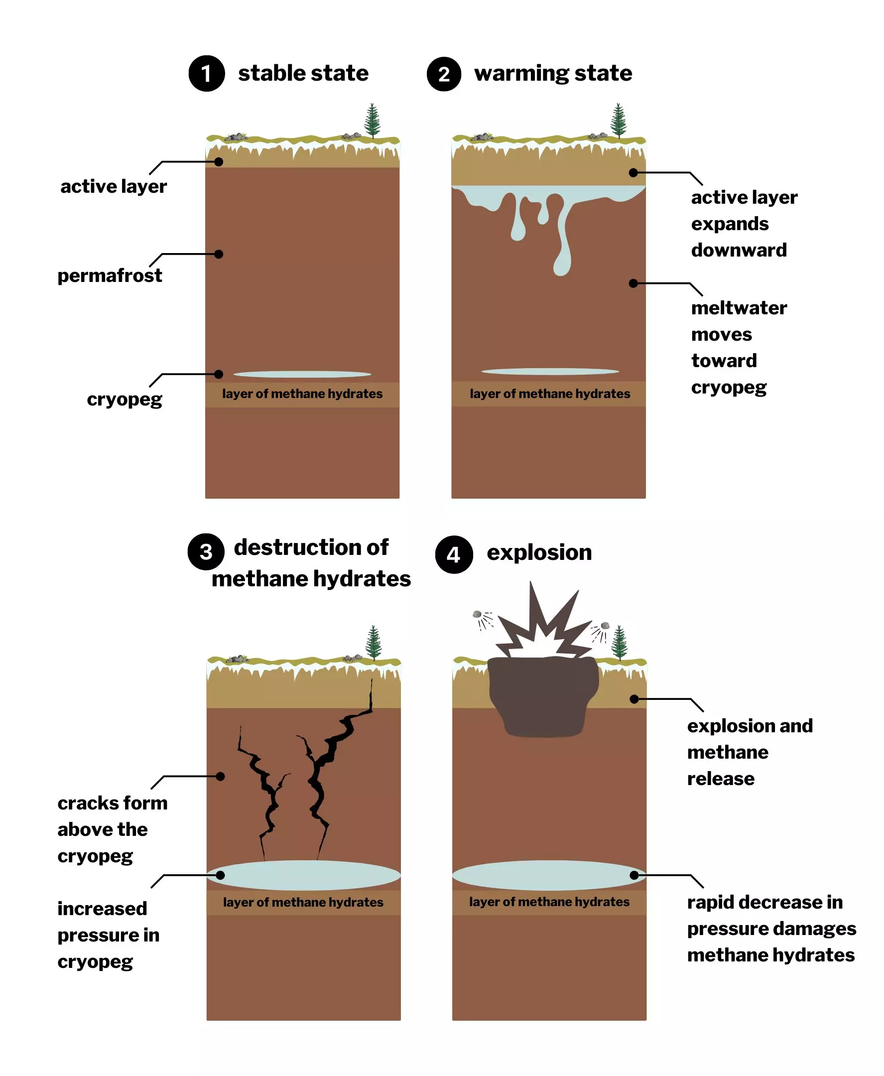 The Emergence of Explosive Craters in Siberia: A Closer Look at Climate Change and Methane Dynamics